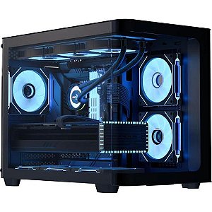 Gabinete Gamer Aerocool ATX P300C Preto Lateral Vidro