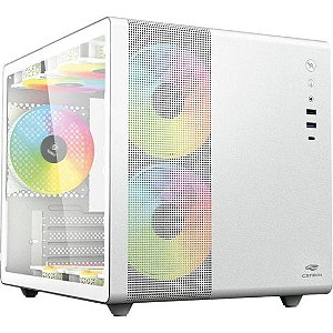 Gabinete Gamer C3Tech Aquarius MT-G710 Sem Fans Branco