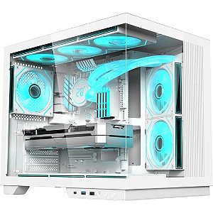 Gabinete Gamer ATX Fortrek Clarity Max Branco