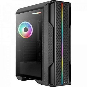 Gabinete Gamer Aerocool ATX Splinter Lateral Vidro