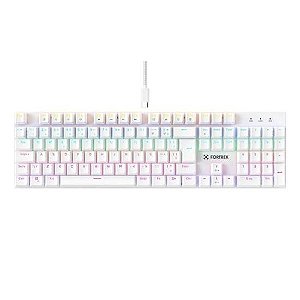 Teclado Gamer Mecânico Fortrek Gravity 100 Branco Outemu Red