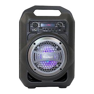 Caixa de Som Portátil Sumay Gallon Music CSP1302 30W Cinza