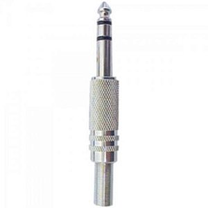 Kit 50 Plug Conectores Macho P10 Estéreo Mola Profissional