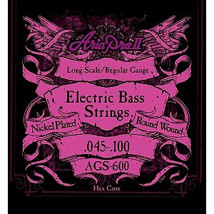 Encordoamento Para Baixo 4 Cordas .045 Aria Pro II