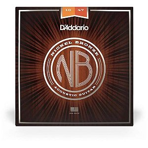 Encordoamento Violão Aço .010-.047 Nickel Bronze D Addario