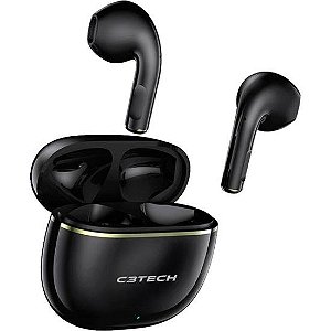 Fone de Ouvido Bluetooth C3Tech EP-TWS-30 Preto