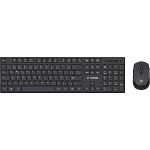 Kit Mouse e Teclado Fortrek CW11 Wireless Preto