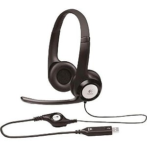 Headset Logitech H390 USB Preto