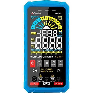 Multímetro Digital Minipa SM-1600 Azul/Preto