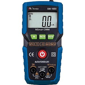 Multímetro Digital Minipa SM-1000 Azul/Preto