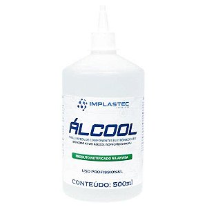 Caixa C/24 Álcool Limpeza de Eletrônicos 500Ml Implastec