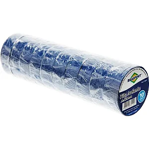 Fita Isolante Antichama 10MT Azul Brasfort