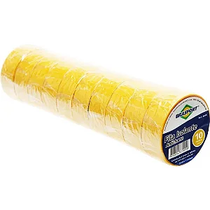 Fita Isolante Antichama 10MT Amarela Brasfort