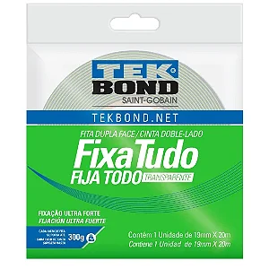 Fita Acrílica Uso Interno Fixa Tudo 19mmx20m Tekbond