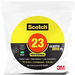 Fita Autofusão 19mm x 2m 23BR Preta 3M