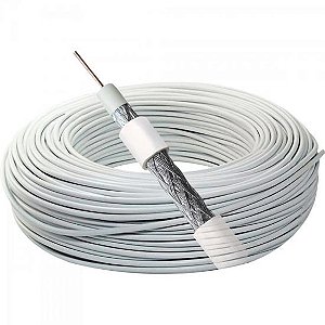 Cabo Coaxial RG59 67% Megatron Rolo 100m