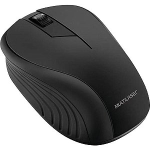 Mouse Sem Fio/USB Multilaser MO212 Wave 1200dpi Preto