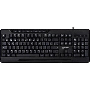 Teclado Multimídia Fortrek OLK101 Preto FK 423K