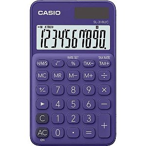 Calculadora de Bolso Casio SL-310UC 10 Dígitos Roxa