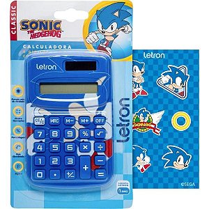 Calculadora de Bolso Letron Sonic 8 Dígitos Azul