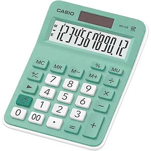 Calculadora de Mesa Casio MX12B 12 Digitos Verde