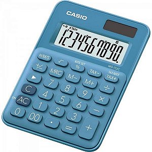 Calculadora de Mesa Casio MS-7UC-DC 10 Dígitos Azul