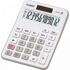 Calculadora de Mesa Casio MX12B-WE 12 Dígitos Branca