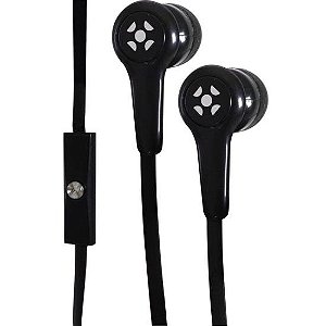 Fone de Ouvido Fortrek EML-101 Com Microfone Preto FK 431A