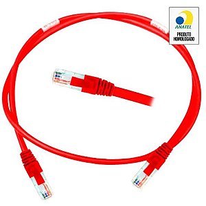 Patch Cord CAT.6 2,5m Vermelho Nexans