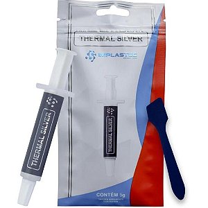 Pasta Térmica Thermal Silver Seringa 5g Prata Implastec