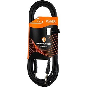 Cabo de Áudio Hayonik Player P2 x P10 5m Preto