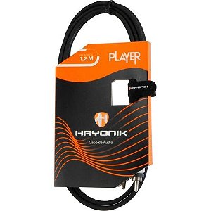 Cabo de Áudio Hayonik Player RCA x RCA 1,2m Preto
