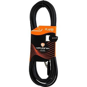 Cabo Para Instrumento Injetado Hayonik Player P10 7m Preto