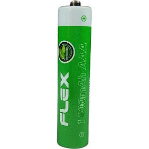 Pilha Recarregável AAA 1.2V 1100mAh (C/4 Pilhas) Flex