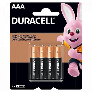 Pilha Alcalina 1,5v AAA MN2400 (C/4 Pilhas) Duracell