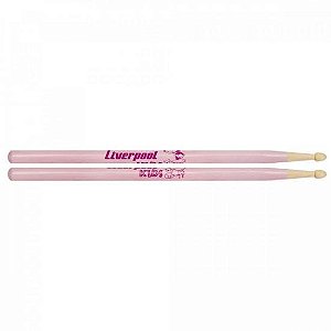 Baqueta Para Bateria Classic Kids Rosa Liverpool - PAR / 2