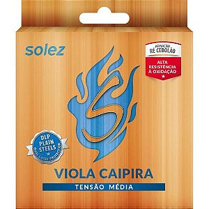 Encordoamento Para Viola Caipira Media Solez
