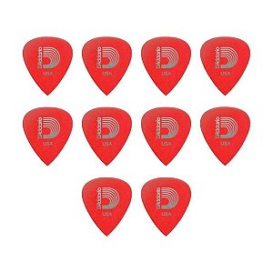 Palheta D Addario Duralin Extra Leve Vermelha (c/10) - PCT / 10