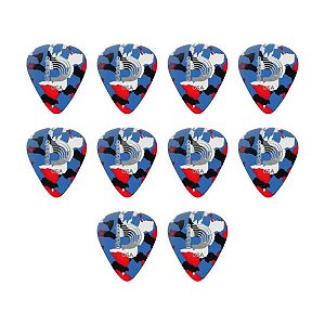 Palheta D Addario Celuloide Pesada Multicolor (C/10) - PCT / 10