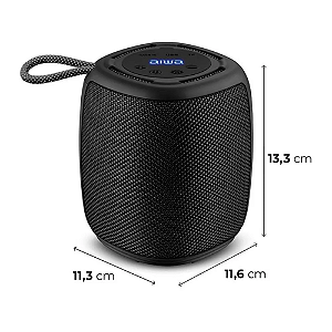CAIXA DE SOM AIWA MINI SPEAKER AWS-SP-03-B BIVOLT - PRETA