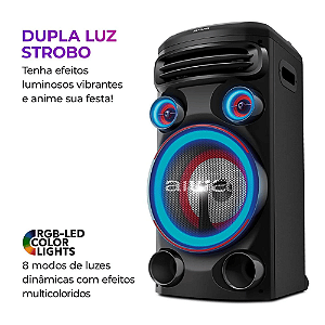 CAIXA DE SOM TORRE AIWA T1W-02 1600W BLUETOOTH