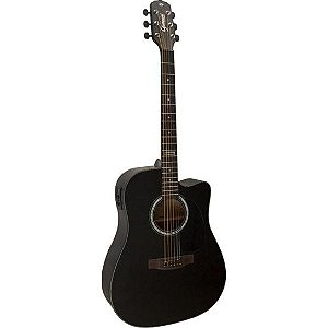 Violão Giannini GF1D CEQ Eletroacústico Aço Satin Black