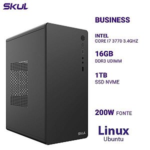 Computador B700 Core I7 3770 3.4Ghz Mem 16Gb Ddr3 Ssd 1Tb Nvme Fonte 200W Linux Ubuntu