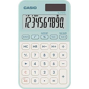 Calculadora de Bolso Casio SL310YC 10 Dígitos Verde Claro