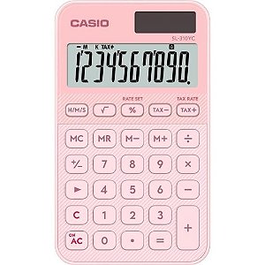 Calculadora de Bolso Casio SL310YC 10 Dígitos Rosa Claro