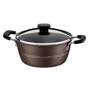 Caçarola Tramontina Sicília em Alumínio com Revestimento Antiaderente Avelã 24cm 4,3L