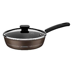 Frigideira Funda Avelã Tramontina 24cm Sicília Antiaderente com Tampa