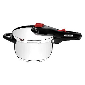 Panela de Pressão Tramontina Solar em Aço Inox Fundo Triplo com 5 Dispositivos de Segurança 22cm 4,5L