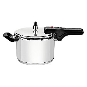 Panela de Pressão Tramontina Brava em Aço Inox com Fundo Triplo 22cm 6L