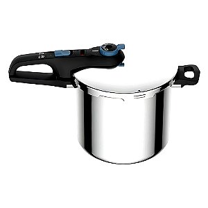 Panela De Pressão 8L Aço Inox Secure Trendy com Indução e Fechamento Externo Rochedo